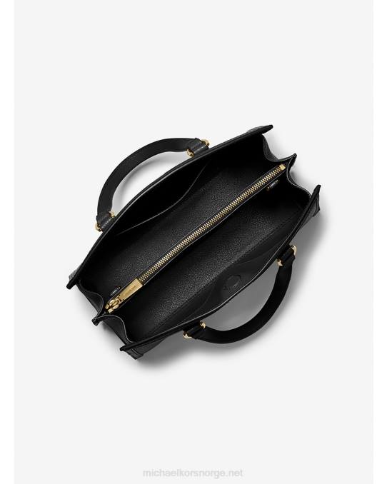 Michael Kors chantal middels småsteinsrekke i skinn kvinner LDNL1493 svart