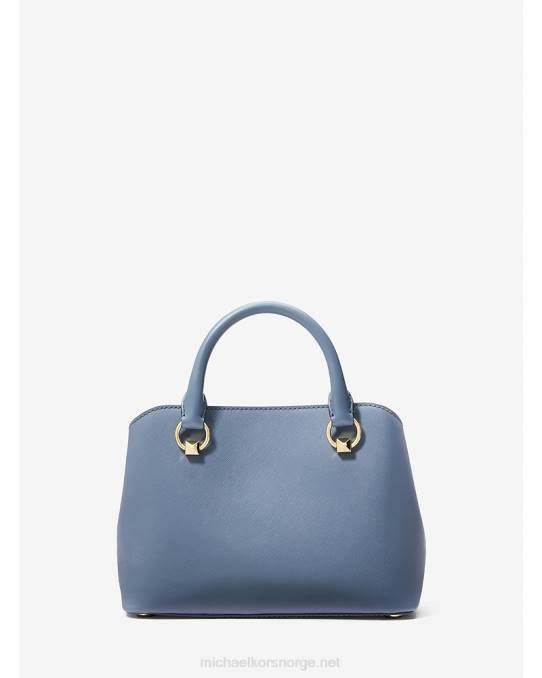 Michael Kors edith liten saffiano-lærveske kvinner LDNL1461 denim