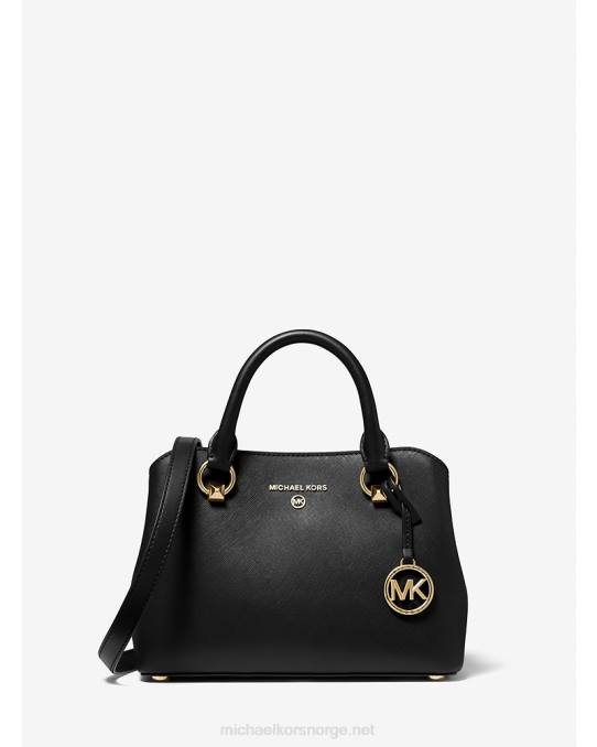 Michael Kors edith liten saffiano-lærveske kvinner LDNL1462 svart
