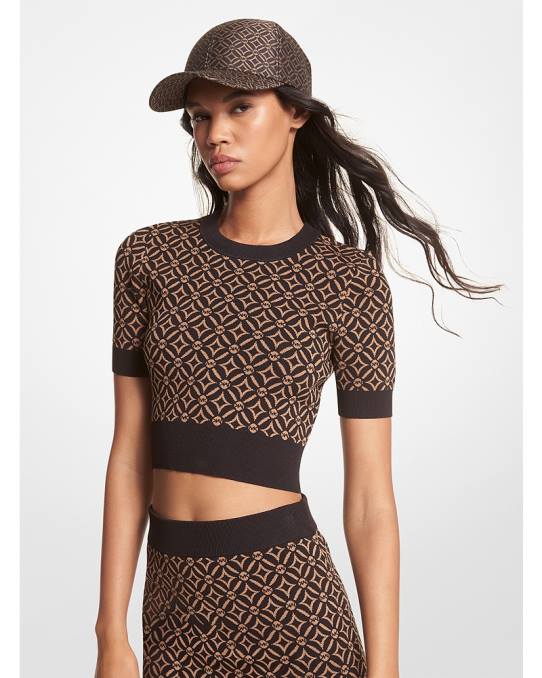 Michael Kors logo jaquard topp kvinner LDNL403 skall