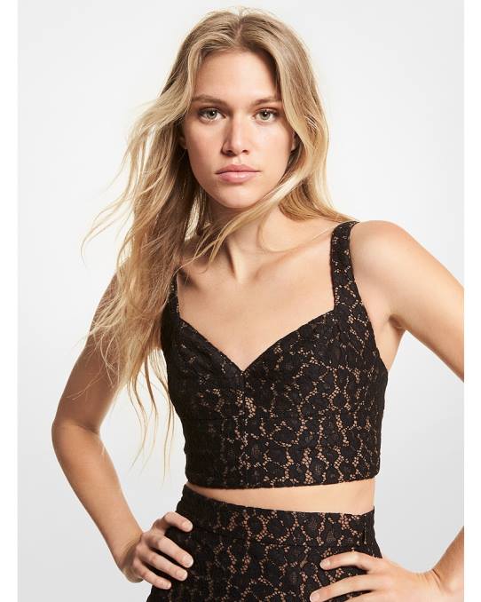 Michael Kors BH-topp med ledning kvinner LDNL470 svart