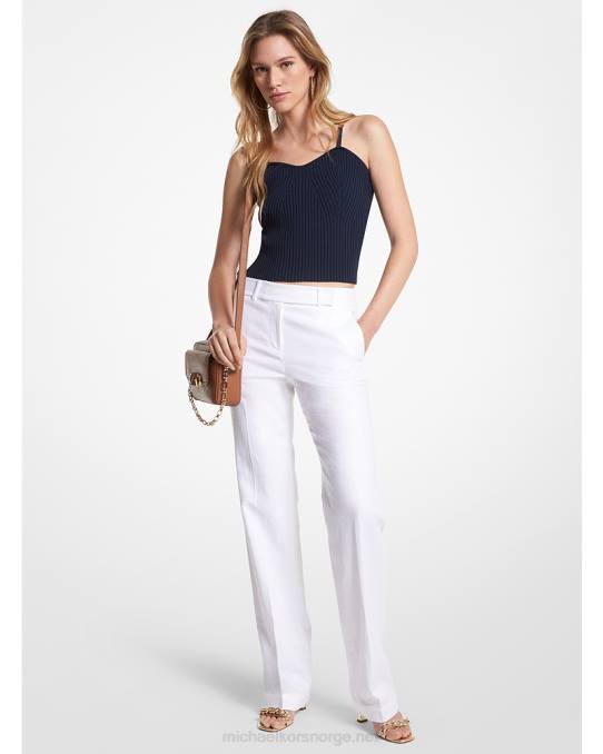 Michael Kors bukser i linblanding kvinner LDNL486 hvit