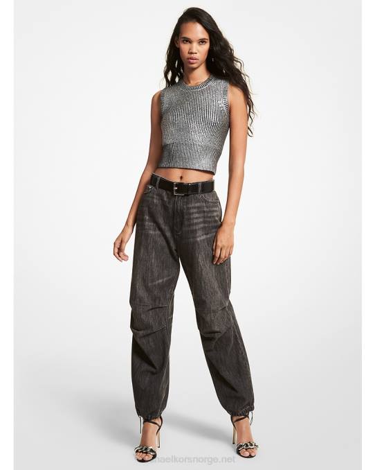 Michael Kors jeans med brede ben kvinner LDNL510 kull