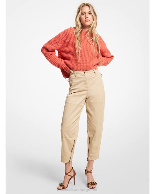 Michael Kors stretch bukser i bomull kvinner LDNL508 kaki