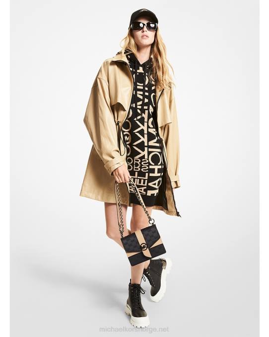 Michael Kors anorakk i kunstskinn kvinner LDNL230 kaki