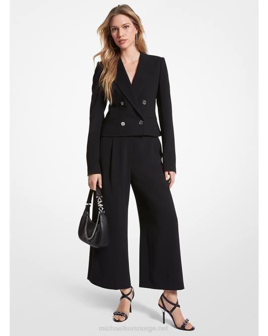 Michael Kors cropped crepe blazer kvinner LDNL221 svart