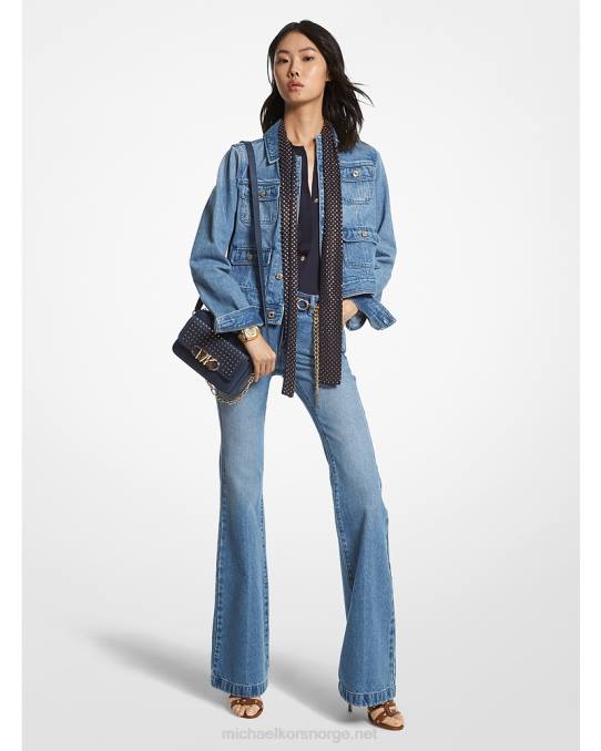 Michael Kors denim bruksjakke kvinner LDNL196 engelblå vask