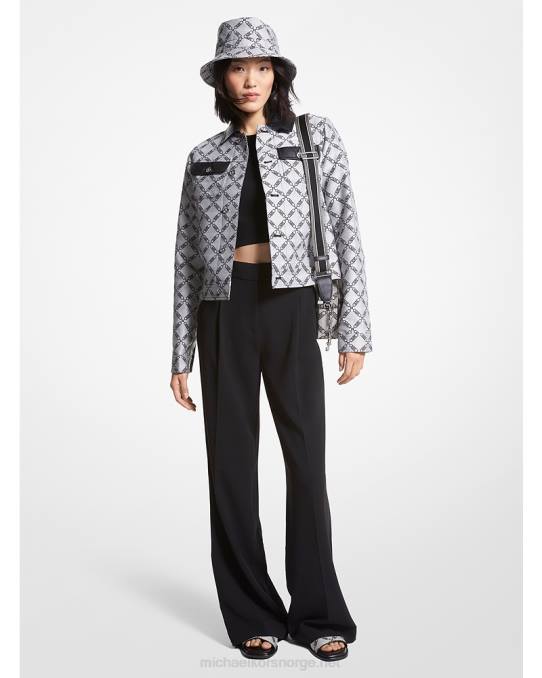Michael Kors empire logo jacquardjakke kvinner LDNL275 svart