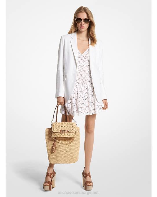 Michael Kors lin blanding boyfriend blazer kvinner LDNL227 hvit