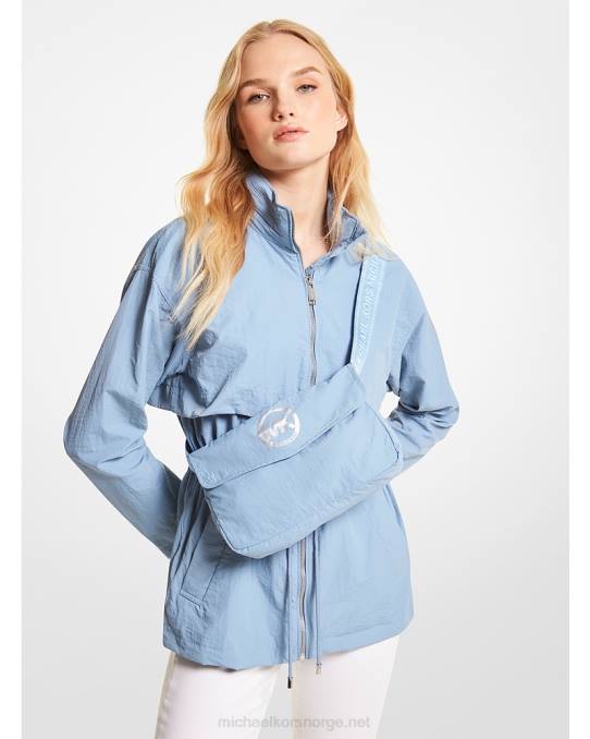 Michael Kors pakkebar nylon anorakk kvinner LDNL266 chambray