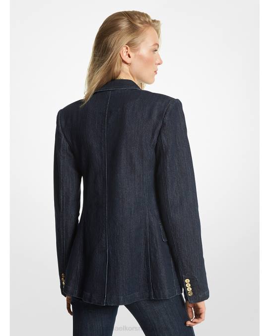 Michael Kors stretch denim blazer kvinner LDNL202 skylle