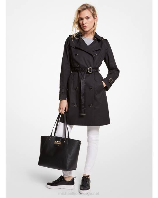 Michael Kors trenchcoat i bomullsblanding kvinner LDNL218 svart