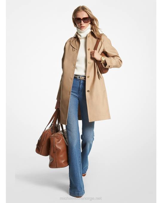 Michael Kors trenchcoat med belte i bomull kvinner LDNL205 kaki