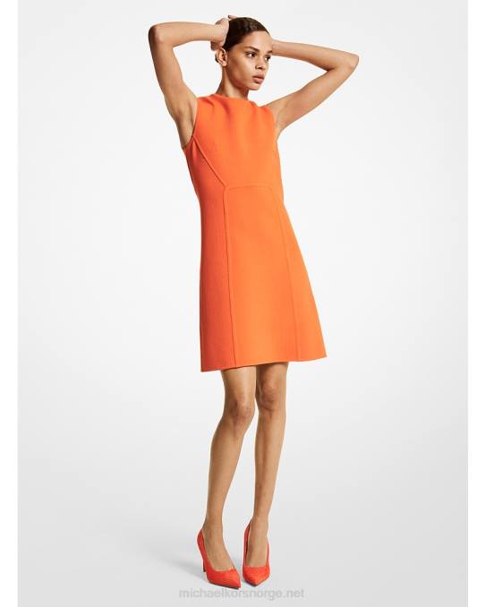 Michael Kors kolleksjon stretch ull crepe shift kjole unisex LDNL3637 oransje
