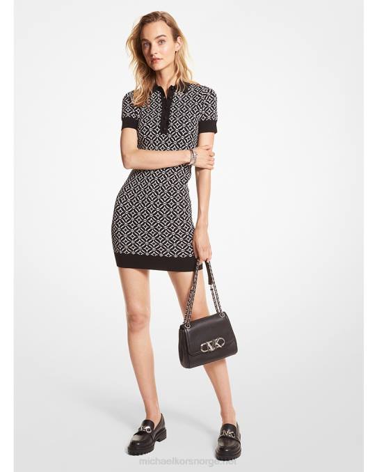 Michael Kors logo jacquard polokjole kvinner LDNL144 svart/bein