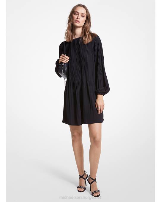 Michael Kors plissert crepe minikjole kvinner LDNL8 svart