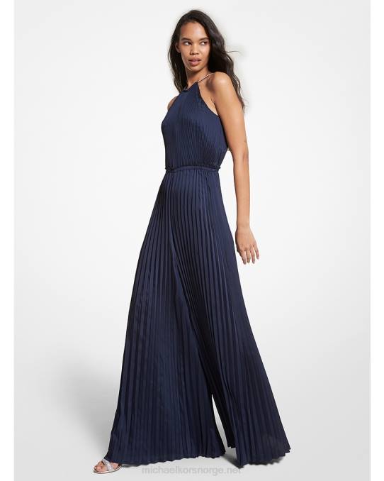 Michael Kors sateng grime jumpsuit kvinner LDNL6 midnatt blå