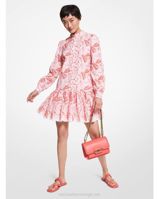 Michael Kors tie-dye frottékjole i økologisk bomull kvinner LDNL145 flamenco koraller