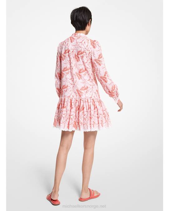 Michael Kors tie-dye frottékjole i økologisk bomull kvinner LDNL145 flamenco koraller