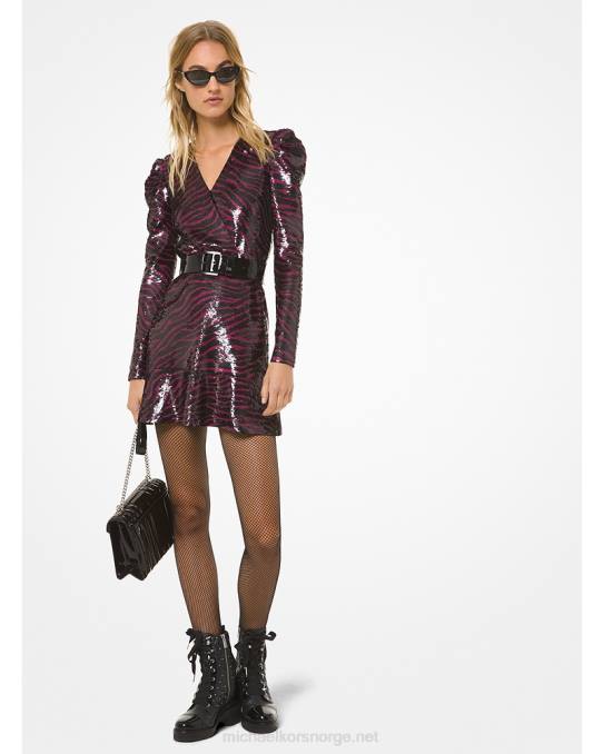 Michael Kors tiger paljett volangkjole kvinner LDNL180 bær