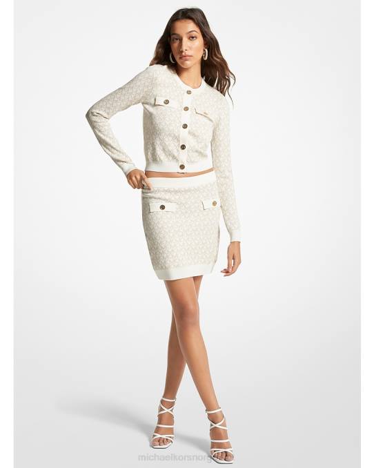 Michael Kors logo jacquard miniskjørt kvinner LDNL592 bein