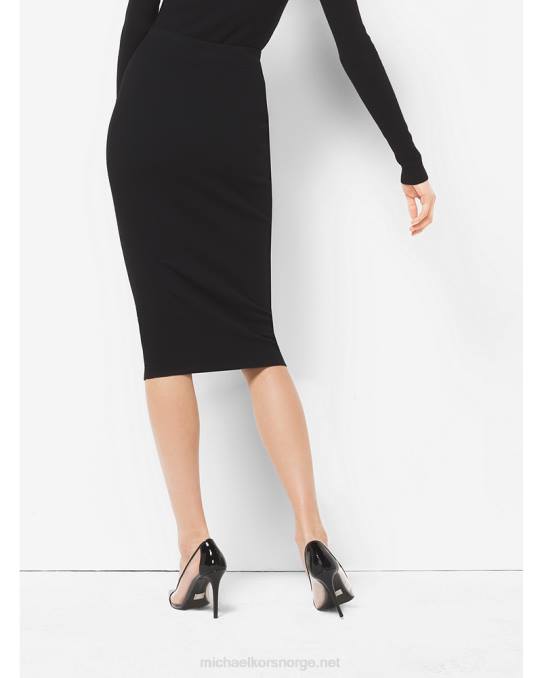 Michael Kors samling blyantskjørt i stretch-viskose unisex LDNL3694 svart