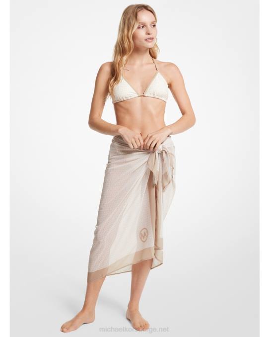 Michael Kors logo chiffong pareo kvinner LDNL552 bein