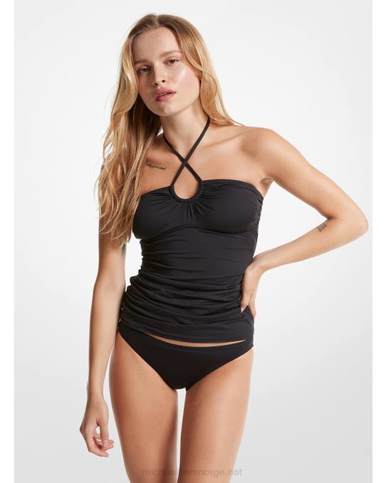 Michael Kors stretch nylon tankini topp kvinner LDNL534 svart