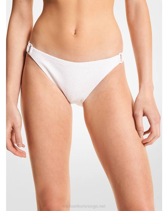 Michael Kors teksturert bikiniunderdel i stretch kvinner LDNL553 hvit