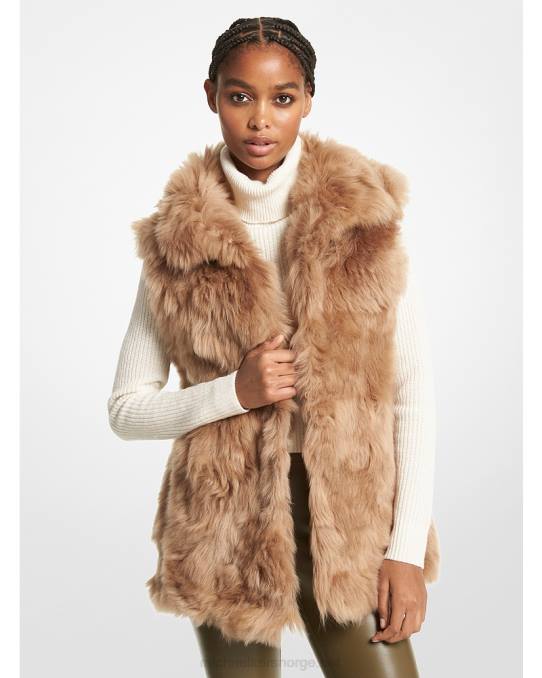 Michael Kors skjærevest kvinner LDNL278 mørk kamel