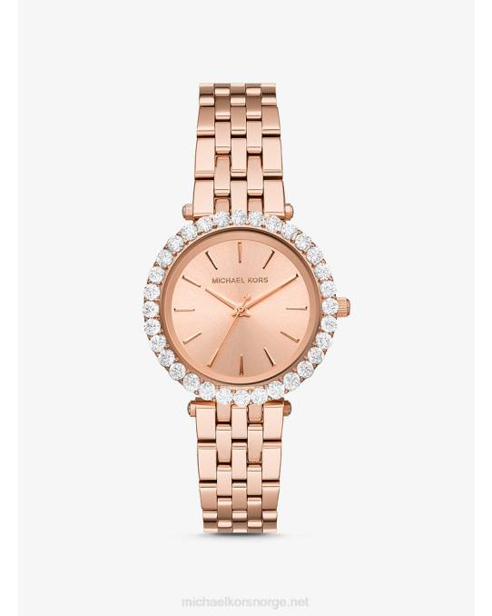 Michael Kors darci pave klokke kvinner LDNL2379 Rose gull