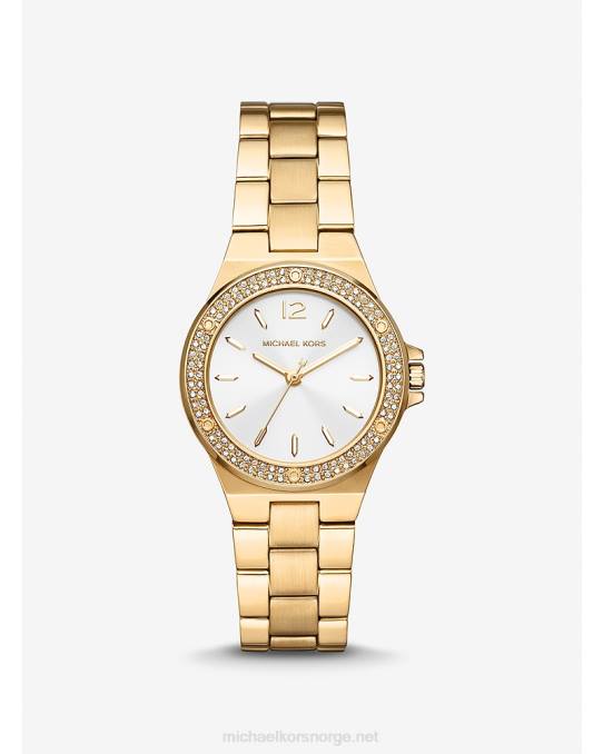 Michael Kors mini lennox pave klokke kvinner LDNL2393 gull