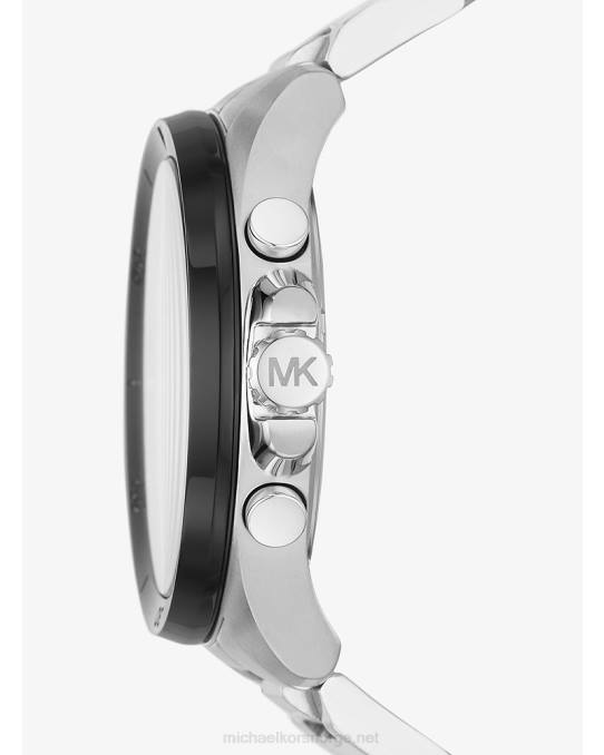 Michael Kors overdimensjonert brecken klokke kvinner LDNL2423 sølv