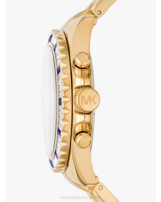 Michael Kors overdimensjonert everest pave-klokke kvinner LDNL2405 gull