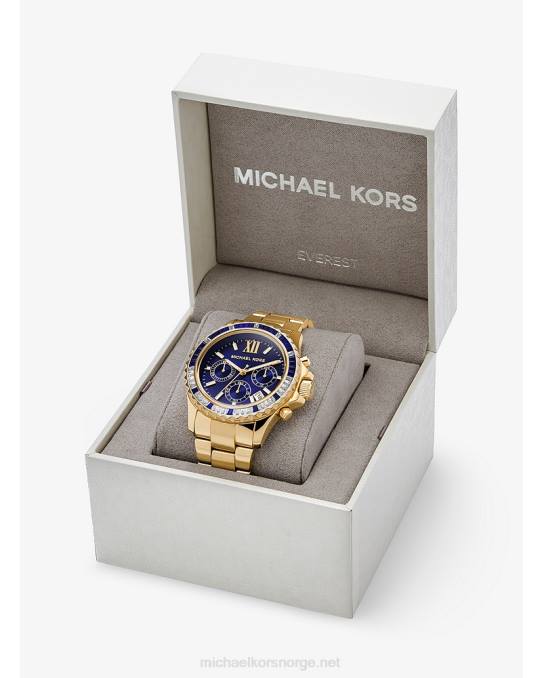 Michael Kors overdimensjonert everest pave-klokke kvinner LDNL2405 gull