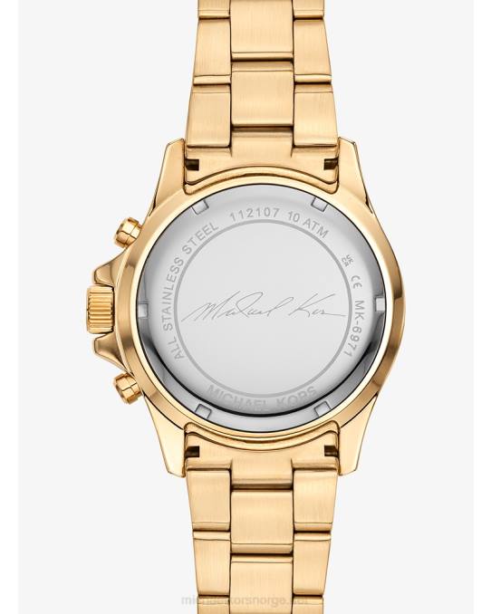 Michael Kors overdimensjonert everest pave-klokke kvinner LDNL2405 gull