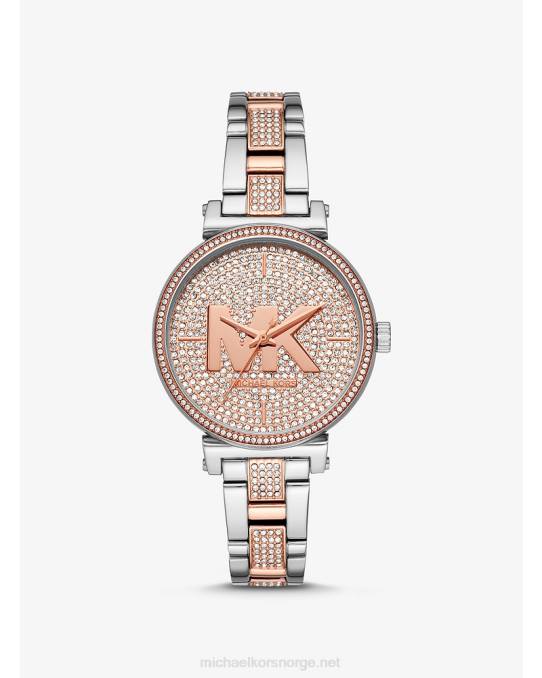 Michael Kors sofie pavelogo klokke kvinner LDNL2377 to tone