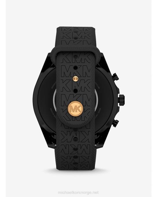Michael Kors gen 6 bradshawand logo silikon smartklokke kvinner LDNL2349 svart gull