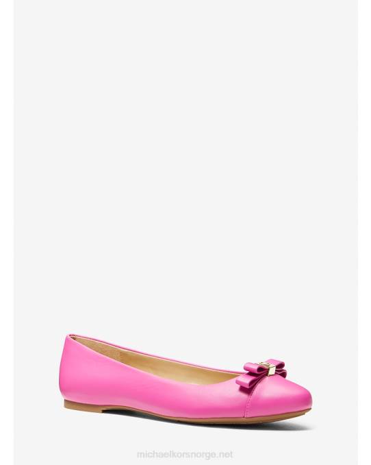 Michael Kors andrea skinn ballett flat kvinner LDNL2242 cerise