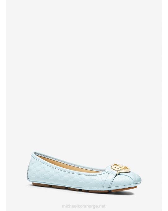 Michael Kors fulton-logo-preget mokkasin i imitert skinn kvinner LDNL2269 vista blå