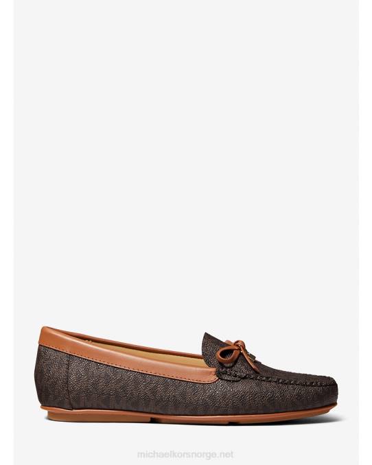 Michael Kors juliette logo loafer kvinner LDNL2230 brun