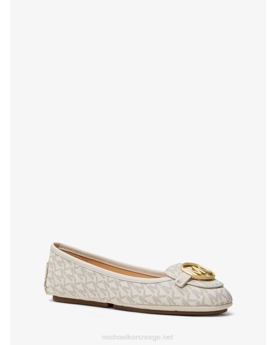 Michael Kors lillie logo mokkasin kvinner LDNL2276 vanilje