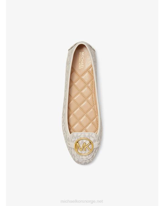Michael Kors lillie logo mokkasin kvinner LDNL2276 vanilje