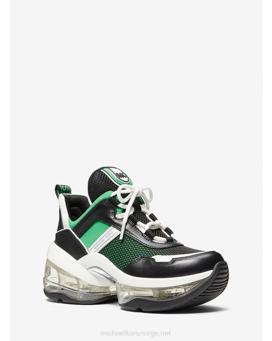 Michael Kors Olympia extreme lær og dykketrener kvinner LDNL1765 palm multi