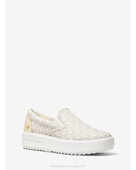 Michael Kors emmett logo slip-on sneaker kvinner LDNL1740 vanilje