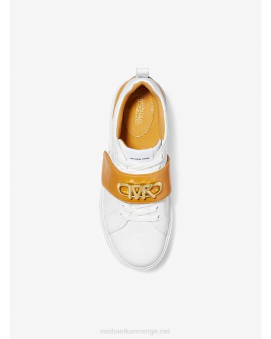 Michael Kors emmettlogo sneaker i skinn kvinner LDNL1797 fløyelsblomst