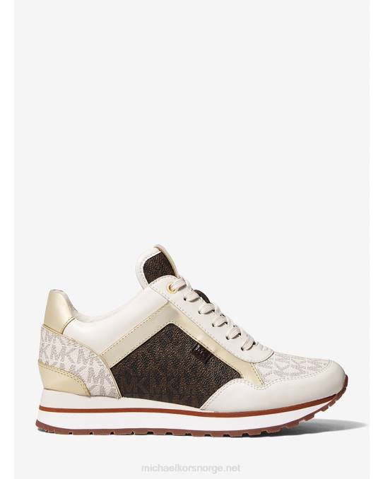 Michael Kors maddylogo trener kvinner LDNL1723 vanilje/brun