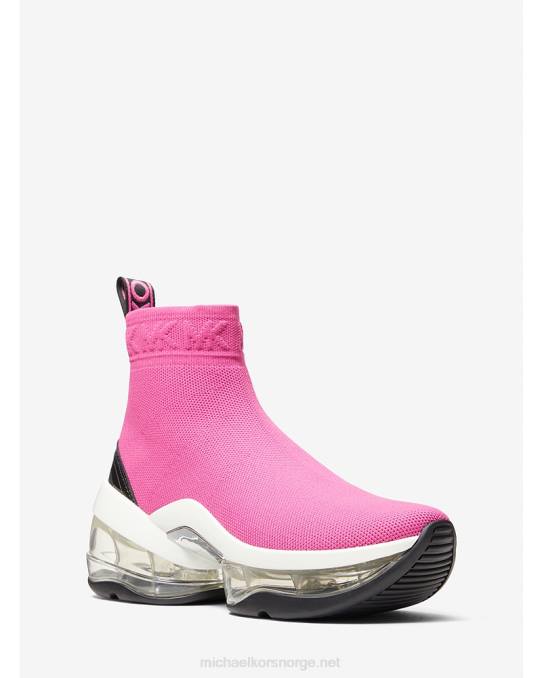 Michael Kors olympia extreme stretch strikket sokk sneaker kvinner LDNL1744 cerise multi
