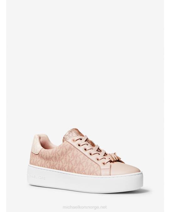 Michael Kors valmue fargeblokk-logo-sko kvinner LDNL1814 ballett