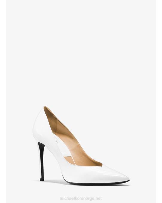 Michael Kors samling muse lakkpumpe kvinner LDNL2312 optikk hvit